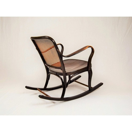 Image 1 of Fauteuil à bascule vintage en bois courbé de Josef Frank pour Thonet A 752, 1930