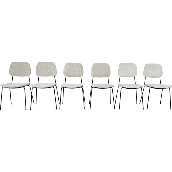 Image 1 of Ensemble de 6 chaises vintage, Italie, 1960