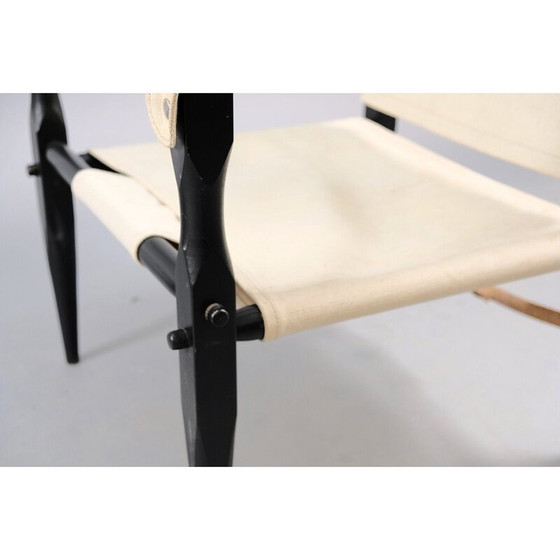 Image 1 of Paire de fauteuils Safari vintage en bois de chêne par Wilhelm Kienzle pour Wohnbedarf, Suisse 1949