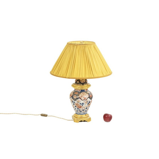 Image 1 of Lampe vintage en porcelaine Imari et bronze doré, 1880