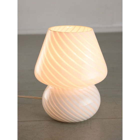 Image 1 of Lampe de table vintage en verre de Murano, 1970