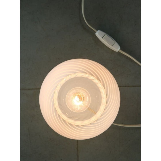 Image 1 of Lampe de table vintage en verre de Murano, 1970