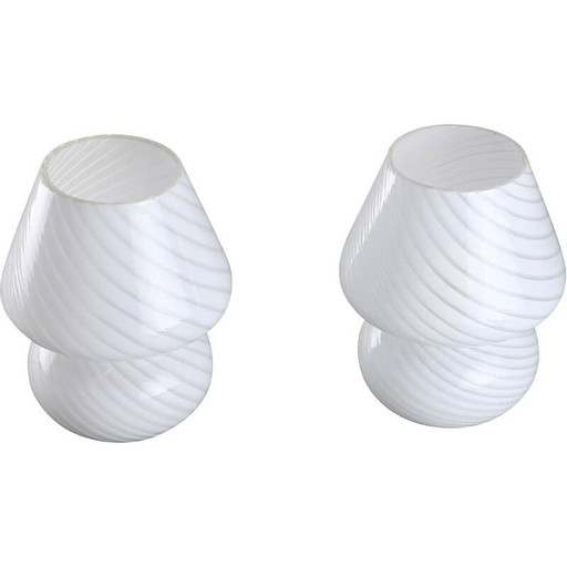 Lampe de table vintage en verre de Murano, 1970