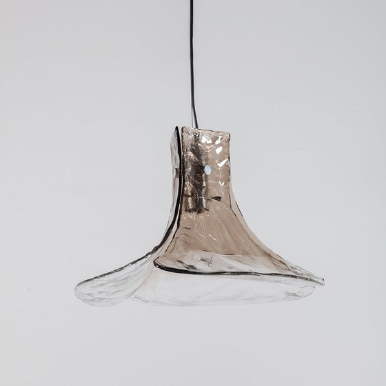 Image 1 of Lampe suspendue vintage en verre de Murano par Carlo Nason pour Mazzega