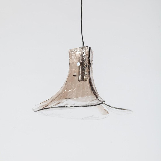 Image 1 of Lampe suspendue vintage en verre de Murano par Carlo Nason pour Mazzega