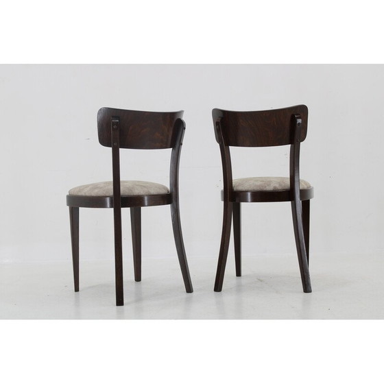 Image 1 of Ensemble de 4 chaises en bois vintage Thonet par Michael Thonet, Tchécoslovaquie années 1950