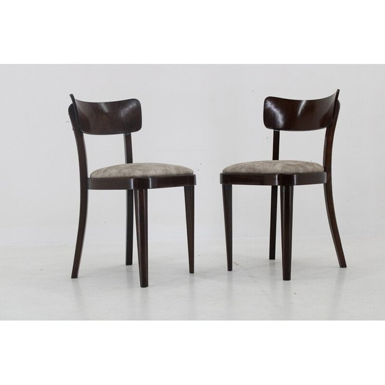 Image 1 of Ensemble de 4 chaises en bois vintage Thonet par Michael Thonet, Tchécoslovaquie années 1950