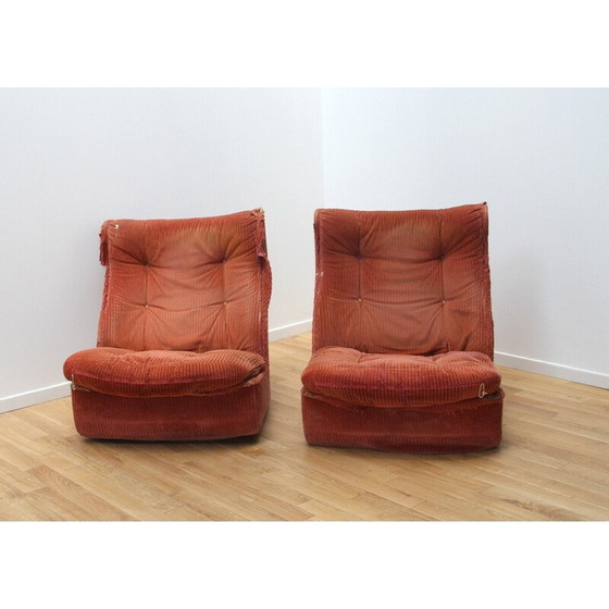 Image 1 of Paire de fauteuils Orchidée vintage par Michel Cadestin pour Airborne, 1970