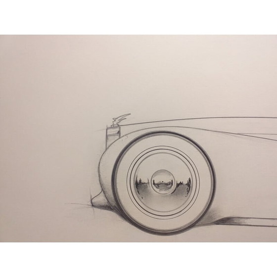 Image 1 of Dessin d'époque "Grand coupé 1" par André Ferrand, 1998
