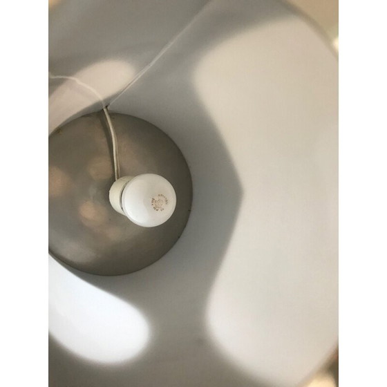 Image 1 of Lampe vintage en acier inoxydable et plexiglas, 1970