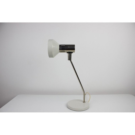 Image 1 of Lampe de table réglable vintage en métal et chrome, Tchécoslovaquie, années 1970