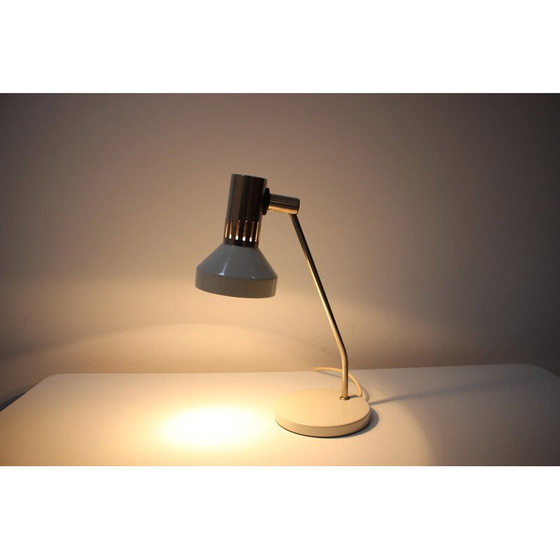 Image 1 of Lampe de table réglable vintage en métal et chrome, Tchécoslovaquie, années 1970