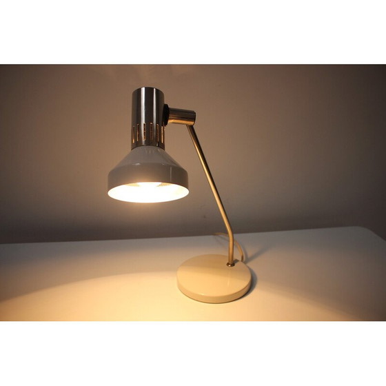 Image 1 of Lampe de table réglable vintage en métal et chrome, Tchécoslovaquie, années 1970