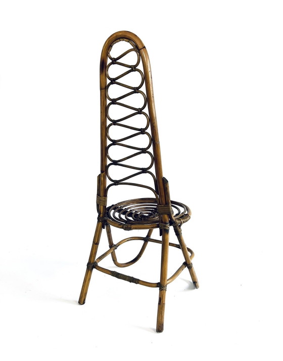 Image 1 of Chaise en bambou et rotin '60