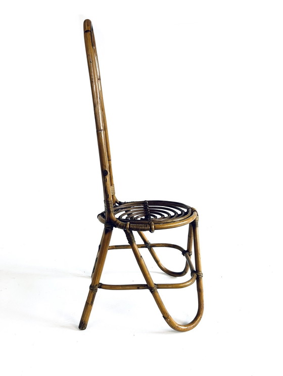 Image 1 of Chaise en bambou et rotin '60