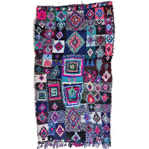 Tapis berbère vintage Boucherouite