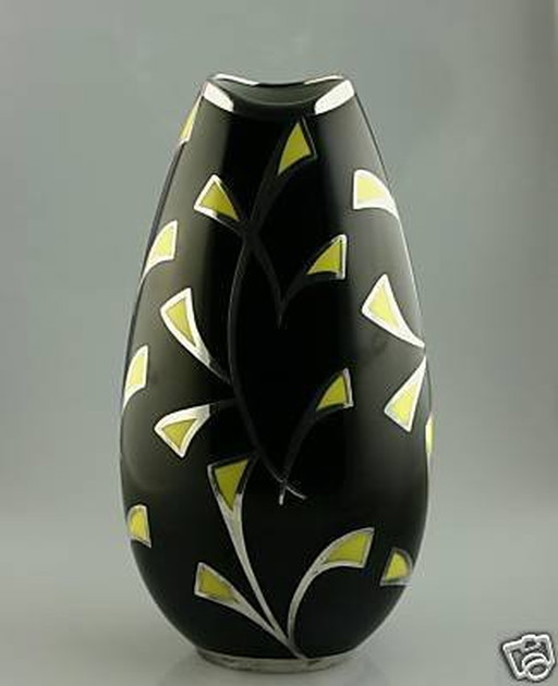 Vase en porcelaine et argent Thomas