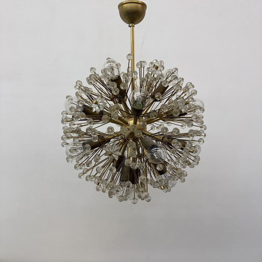 Lustre en laiton en forme d'étoile par Emil Stejnar , Autriche 1960S