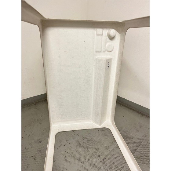 Image 1 of Bureau vintage Ozoo en fibre de verre laqué blanc par Marc Berthier, France 1967