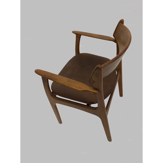 Image 1 of Ensemble de deux fauteuils Erik Buch en teck reconditionné, Inc. Reupholstery 1950s