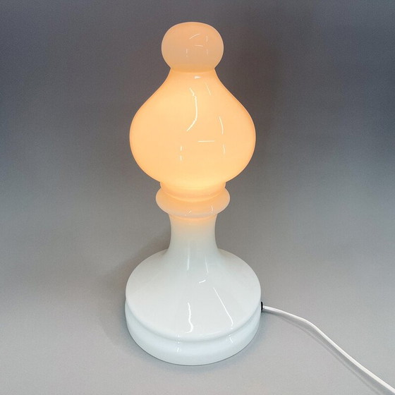 Image 1 of Lampe "Bishop" en verre vintage par Ivan Jakes pour Osvětlovací Sklo, 1970