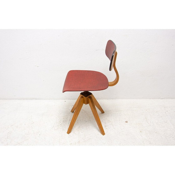 Image 1 of Fauteuil pivotant industriel du milieu du siècle, Tchécoslovaquie années 1960