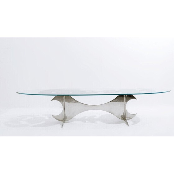 Image 1 of Table basse vintage "Elipse" par Armand Jonckers, 1980