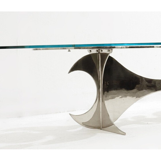 Image 1 of Table basse vintage "Elipse" par Armand Jonckers, 1980