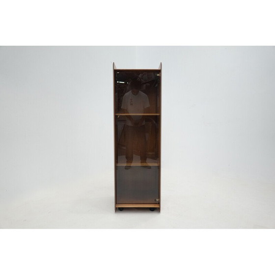 Image 1 of Etagère vintage Artona en bois et cuir par Afra & Tobia Scarpa pour Maxalto, 1970
