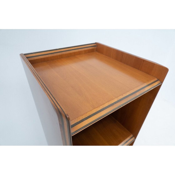 Image 1 of Etagère vintage Artona en bois et cuir par Afra & Tobia Scarpa pour Maxalto, 1970