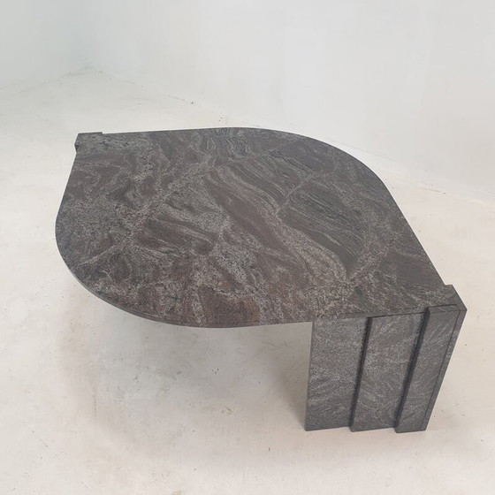 Image 1 of Table basse italienne vintage en granit, 1980