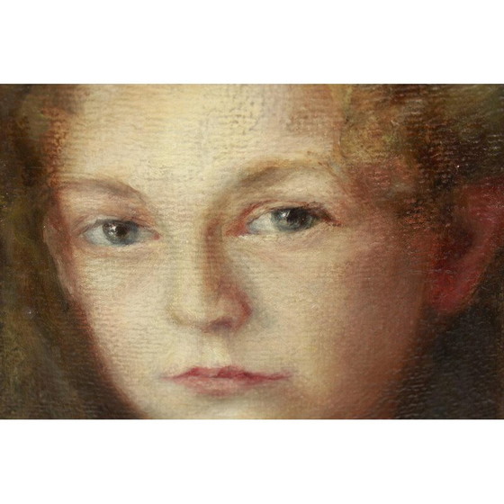 Image 1 of Portrait de jeune fille dans un cadre en stuc, Allemagne du Sud 1900