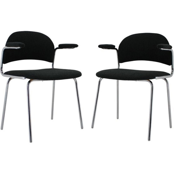 Image 1 of Paire de fauteuils tubulaires vintage, Tchécoslovaquie 1970