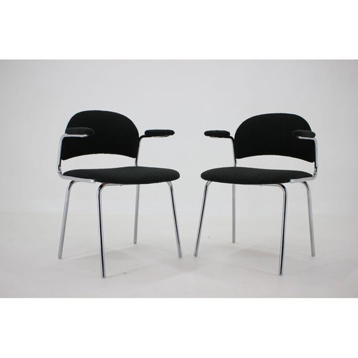 Paire de fauteuils tubulaires vintage, Tchécoslovaquie 1970