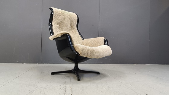 Image 1 of Fauteuil Galaxy de l'ère spatiale du Mid Century par Alf Svensson pour Dux, 1968