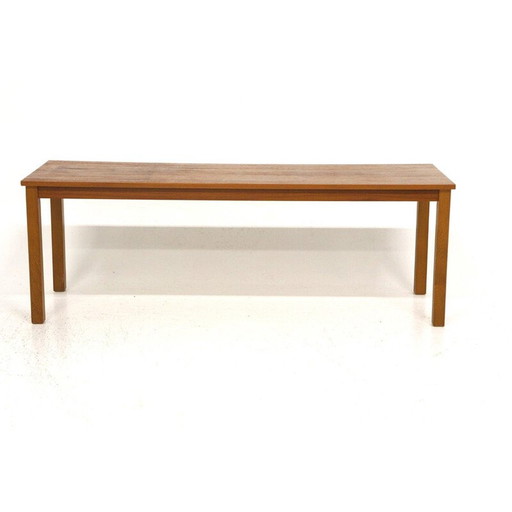 Banc minimaliste en teck vintage, Suède, années 1960