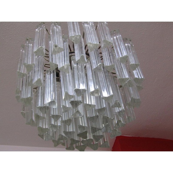 Image 1 of Paire de lustres trilobés Venini, 1970