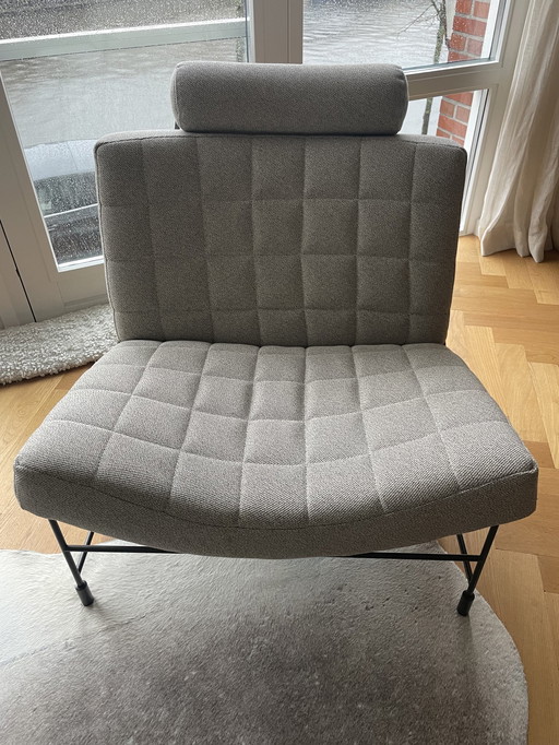 Chaise Leo Lux avec pouf