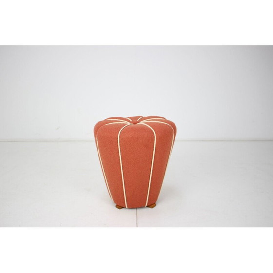 Image 1 of Pouf vintage de Jindřich Halabala, Tchécoslovaquie, années 1950