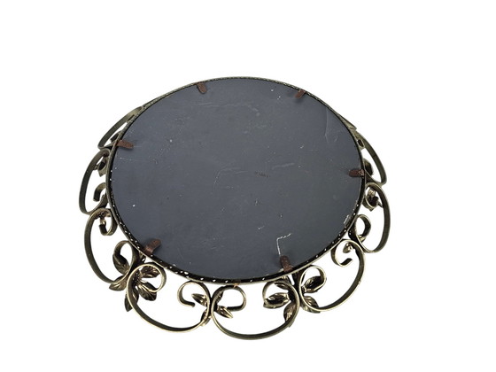 Image 1 of DeKnudt - Miroir solaire - Or - verre - métal - Hollywood Regency - 70's