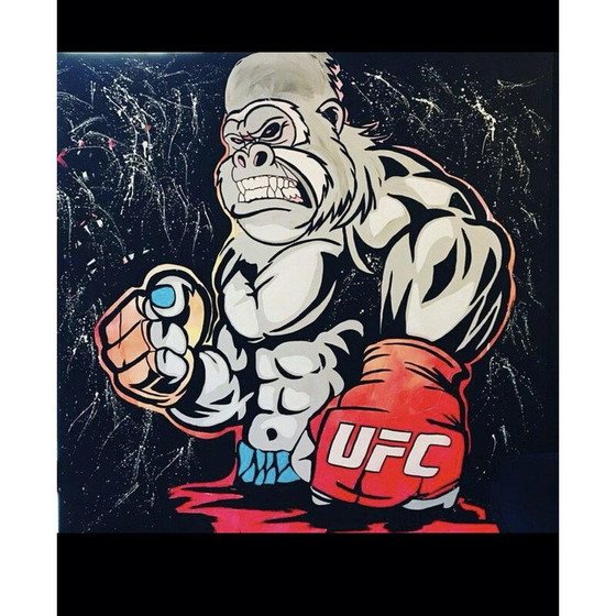 Image 1 of Peinture vintage "UFC Kong" par ClemS, 2018