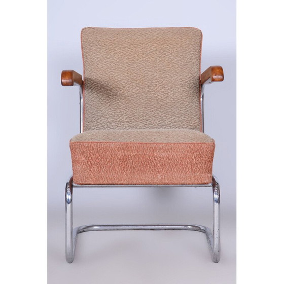 Image 1 of Fauteuil Bauhaus vintage en acier chromé par Vichr a Spol, Tchécoslovaquie 1930