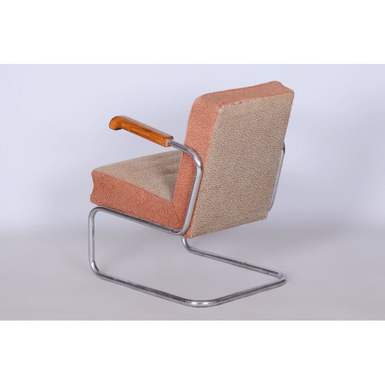 Image 1 of Fauteuil Bauhaus vintage en acier chromé par Vichr a Spol, Tchécoslovaquie 1930