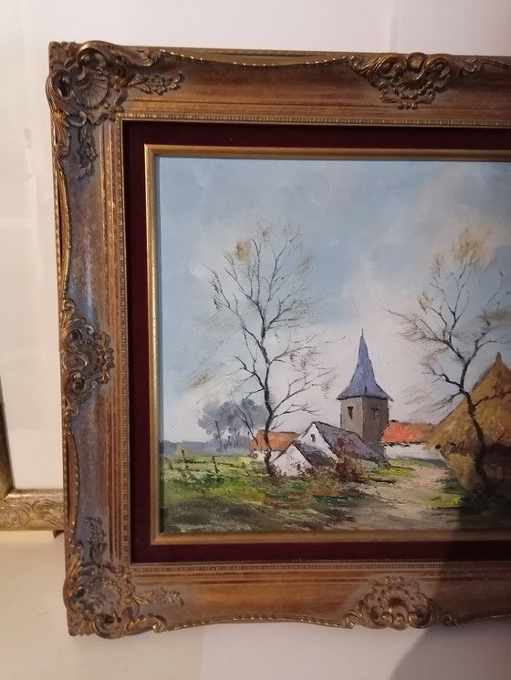 Image 1 of Cadre de brocante avec tableau