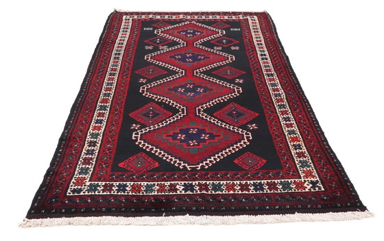 Image 1 of Ancien tapis persan Afshar - superbe état et motif tribal