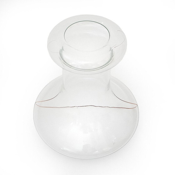 Image 1 of Vase vintage en verre transparent "Party" par Renato Toso pour Fratelli Toso, 1970