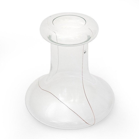 Image 1 of Vase vintage en verre transparent "Party" par Renato Toso pour Fratelli Toso, 1970