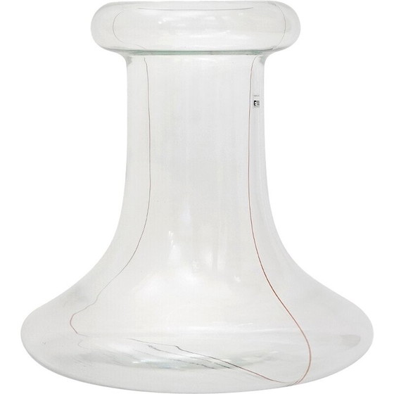 Image 1 of Vase vintage en verre transparent "Party" par Renato Toso pour Fratelli Toso, 1970