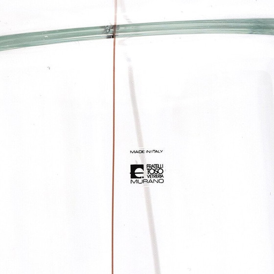 Image 1 of Vase vintage en verre transparent "Party" par Renato Toso pour Fratelli Toso, 1970