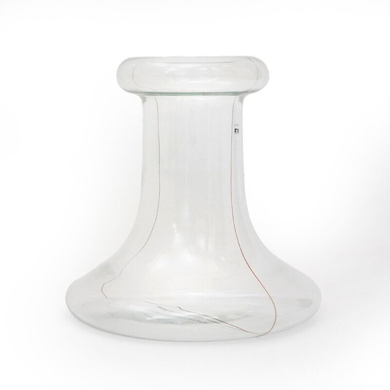 Image 1 of Vase vintage en verre transparent "Party" par Renato Toso pour Fratelli Toso, 1970